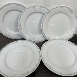 ノリタケ 5枚 皿 Noritake 27cm プリマデュラ シンフォニー 洋食器  ディナー皿 ミート皿 デザート皿 ケーキ皿 飲食店 (1)の画像1