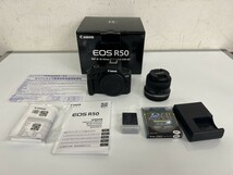 未使用品！Canon キャノン EOS R50 RF-S 18-45mm F4.5-6.3 IS STM KIT 49mmプロテクターフィルター付き 2024年1月購入品 保証書付き_画像1