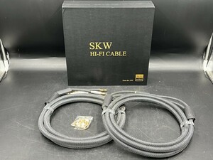 新品！未使用品！SKW 超高音質 Hi-Fi スピーカーケーブル 長さ3m (2本) バナナプラグ (1)