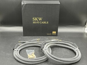 新品！未使用品！SKW 超高音質 Hi-Fi スピーカーケーブル 長さ3m (2本) バナナプラグ