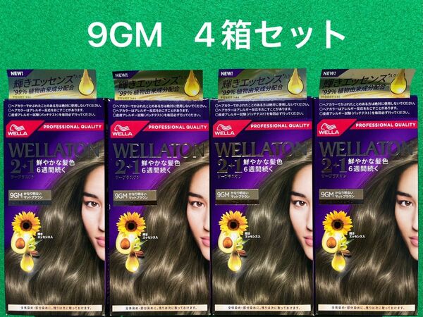 9GM 4箱セット ウエラトーン ツープラスワン クリームヘアカラー