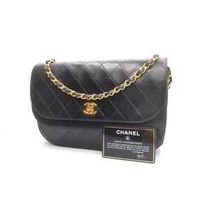 【正規品】■美品■１円■CHANEL シャネル マトラッセ ラムスキン ショルダーバッグ ゴールド金具 ダブルチェーン Gカード シリアルシール