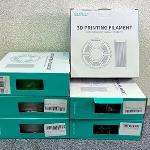 ③ SUNLU 3Dプリンター フィラメント 6個 1.75ｍｍ/1kg ブラック×3 ホワイト×2 グリーン×1の画像1