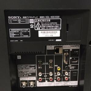 ☆SONY BRAVIA ソニー ブラビア KDL-40EX500 液晶テレビ 40型 2011年製！家財便Bランクの画像6