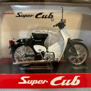 01 AOSHIMA 1/12 Honda Super Cub 50 アオシマ ホンダ スーパーカブ50 グリーン 完成品バイク ミニカー モデルカーの画像4