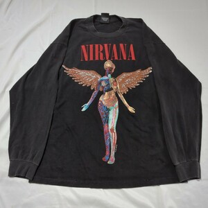 USA製 NIRVANA ニルヴァーナ アナトミック 人体模型 sonic youth Pink Floyd METALLICA メタリカ hiphop ロンTEE Oasis jamiroquai