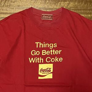 CocaCola コカコーラ Tシャツ 企業 コピーライト シングルステッチ 1997年コピーライト 90s ビンテージ