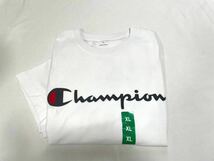 未使用■チャンピオン champion メンズ 半袖Tシャツ XL 白 ホワイト ロゴ 大きいサイズ_画像1