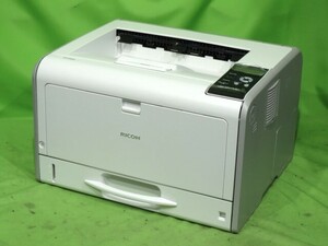 [A19241] ★送料無料 RICOH SP6410 ★使用少4009枚 ★印字良好&消耗品オールフル A3 モノクロレーザープリンター リコー ★定番機種