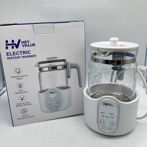 【通電のみ確認済】HEYVALUE 調乳ポット 電気ケトル 電気ポット 温度調節 保温機能付き 大容量 1.2L /Y15962-K1