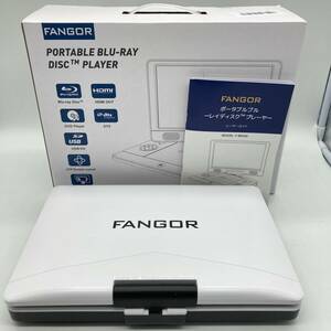 【ジャンク】FANGOR ポータブル ブルーレイプレーヤー 12型 ホワイト DVD Blu-ray /Y16174-K1