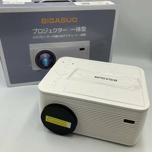 【miniB-CASカード付き】BIGASUO B-302TX プロジェクター DVDプレーヤー地デジTVチューナー搭載 一体型 ホームシアター/Y16233-T1