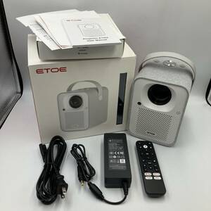 【通電確認済み】ETOE SEAL エトエセール A1322 ホームプロジェクター Android TV Netflix搭載 /Y16416-N1