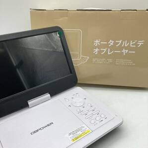 【一部未検品】DBPOWER ポータブルDVDプレーヤー 12.5型 【車載用ホルダー付き】 ホワイト NS-101B /Y16610-B3の画像1