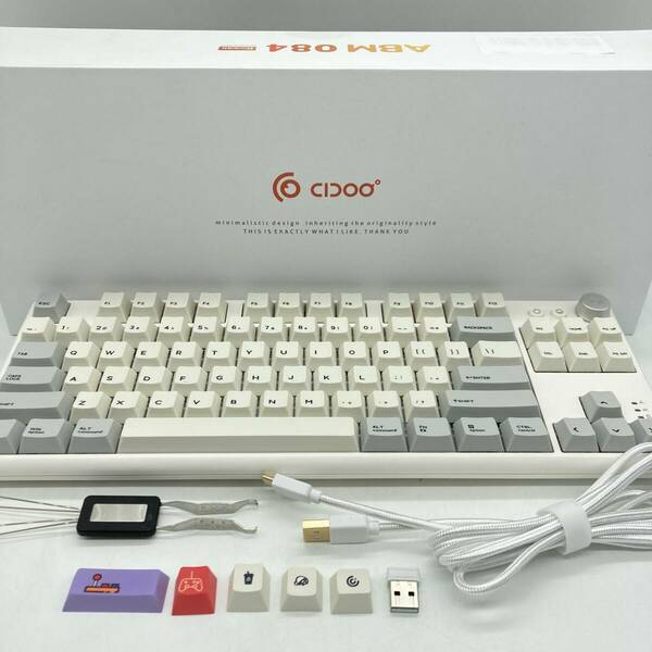 【訳あり】EPOMAKER CIDOO ABM084 メカニカルキーボード /Y16616-A1