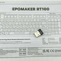 【パーツ欠品】EPOMAKER RT100 97キー ゲーミングキーボード ガスケット BT5.0/2.4G/USB-C メカニカルキーボード /Y16618-A1_画像9