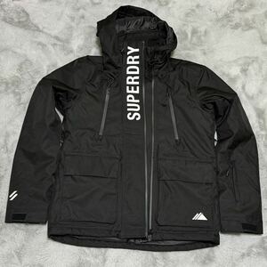 superdry 極度乾燥　スキーウェア　スノーボードウェア　上下　Lサイズ　ブラック