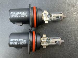 ●SYLVANIA ハロゲン ヘッドライトバルブ ２個セット HB5 9007 12V 倉庫整理品A31-6