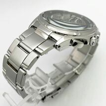 美品☆電池新品☆送料込☆セイコー SEIKO ワイアード WIRED クロノグラフ メンズ腕時計 グレー/ブラック 人気モデル 7T92-0GB0 AGBV197_画像6