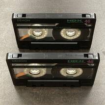 1612T デノン HD-X 46分 ハイポジ 2本 カセットテープ/Two DENON HD-X 46 Type II High Position Audio Cassette_画像2