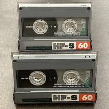 1623T ソニー HF-S 60分 ノーマル 2本 カセットテープ/Two SONY HF-S 60 Type I Normal Position Audio Cassette_画像1