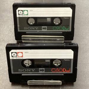 1627T ソニー Duad 60 90分 フェリクロム 2本 カセットテープ/Two SONY Duad 60 90 Type III Fe-Cr Position Audio Cassette