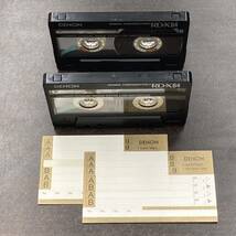 1733BT デノン RD-X 64分 ノーマル 2本 カセットテープ/Two DENON RD-X 64 Type I Normal Position Audio Cassette_画像2