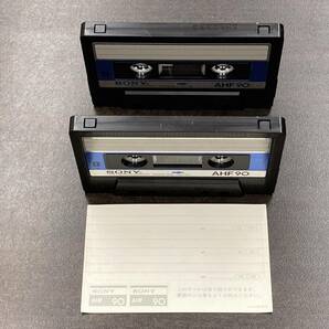 1803T ソニー AHF 90分 ノーマル 2本 カセットテープ/Two SONY AHF 90 Type I Normal Position Audio Cassetteの画像2