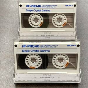 1805T ソニー HF-PRO 46分 ノーマル 2本 カセットテープ/Two SONY HF-PRO 46 Type I Normal Position Audio Cassette