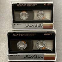 1808T ソニー UCX-S 60分 ハイポジ 2本 カセットテープ/Two SONY UCX-S 60 Type II High Position Audio Cassette_画像1