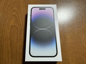 【美品】Apple iPhone 14 Pro 256GB ディープパープル MQ1E3J/A SIMフリー ケーブル未使用