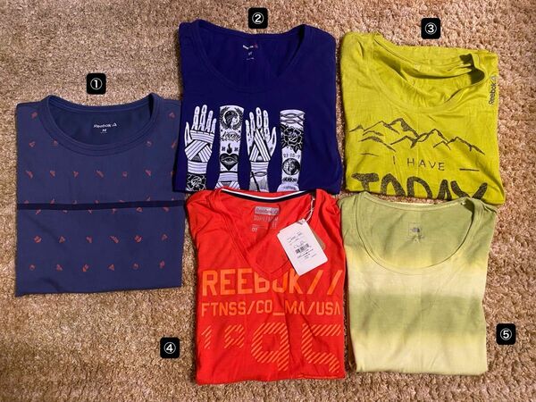 Tシャツまとめ売り　Reebok x4, THE NORTH FACEx1