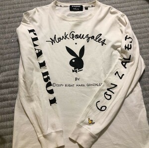 Mark Gonzales×PLAYBOY　マークゴンザレス×プレイボーイ　コラボ　長袖Tシャツ