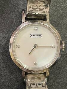 1208 COACH コーチ 腕時計 2針 金属ベルト クオーツ メンズ レディース 動作未確認