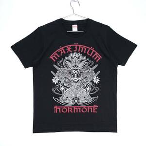 【送料無料】マキシマムザホルモン/MAXIMUM THE HORMONE/アジアン・メタルポーズTシャツ/半袖/ブラック/Lサイズ