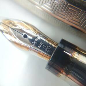 未使用 モンテグラッパ Montegrappa 万年筆 ITALY 750 スターリングシルバー 925 箱付きの画像7