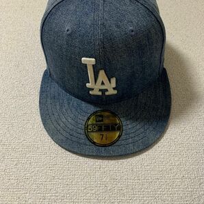 NEWERA 9TWENTY Dodgers ドジャース キャップ デニム ブルー ニューエラ 58.7cm 