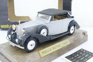 solido ROLLS ROYCE PHANTOM3 ロールスロイス 1939 シルバー/黒 箱付 1/43 フランス製 ニシレ