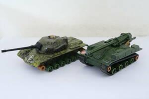 matchbox Battle Kings 戦車 M48 A2 155mm S.P.HOWITZER 難有 欠品 箱無 2台 約9cm イギリス製 ニロコ