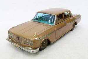 ブリキ イチコー TOYOPET CROWN トヨペットクラウンデラックスRS41 約32㎝ 1/14.5程度 欠品多数 箱無 薄茶 日本製 ICHIKO ヨコレ