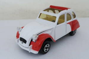 CORGI CITROEN 2CV シトロエン 白/赤 中国製 箱無 1/36? イイレ