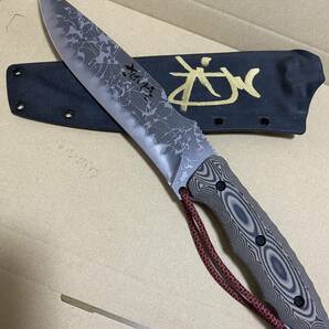 【新品】松田菊男氏 キクナイフ KIKU KNIVES 『さばいどるナイフ』蛤刃 サイン入り かほなんコラボモデル！の画像2