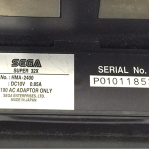SEGA HMA-0001 メガドライブ 32BIT アップグレードブースター スーパー32X 本体 QR032-65の画像5