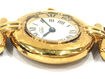 カルティエ マストコリゼ ヴェルメイユ 925 クォーツ 腕時計 レディース 純正ベルト 保存箱付き 未稼働品 Cartier_画像5