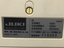 1円 JUIK ジューキ HZL-7700 コンピューターミシン ハンドクラフト 家電 通電確認済_画像3