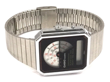 カシオ クォーツ 腕時計 AQ-440 アナデジ 未稼働品 ユニセックス 純正ブレス ファッション小物 CASIO_画像6