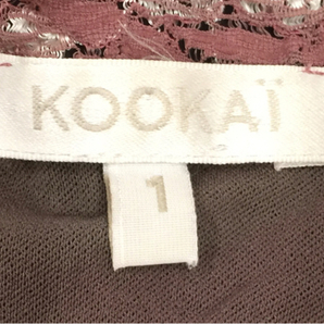 クーカイ KOOKAI サイズ1 ノースリーブ レース ワンピース 花柄 キャミワンピース レディース アパレル 計3点セットの画像7