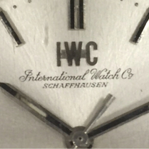 インターナショナルウォッチカンパニー IWC シャウハウゼン 自動巻き 腕時計 メンズ シルバー文字盤 稼働 社外ベルトの画像8