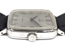 オメガ ジュネーブ スクエア ローマンインデックス 機械式 手巻き レディース腕時計 純正レザーベルト OMEGA_画像3