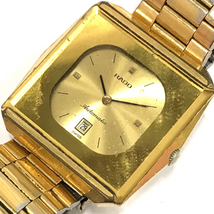 ラドー 自動巻 オートマチック 腕時計 メンズ ゴールドカラー文字盤 社外ブレス ファッション小物 稼働品 RADO_画像1